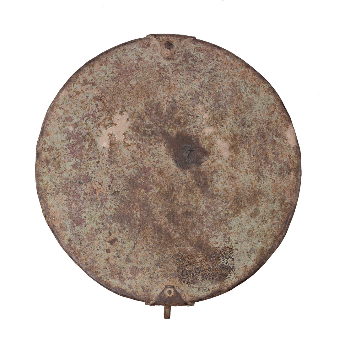 Green Painted Storage Bin From Rajasthan - Ca 1920