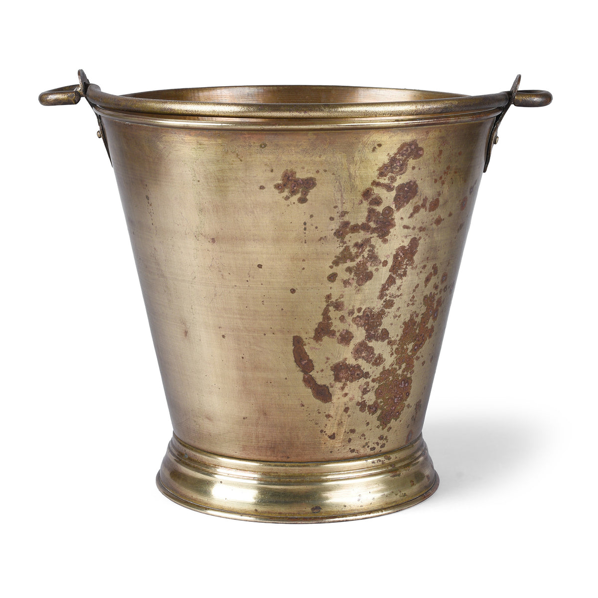 Vintage Indian Spun Brass Temple Bucket | Indigo Antiques