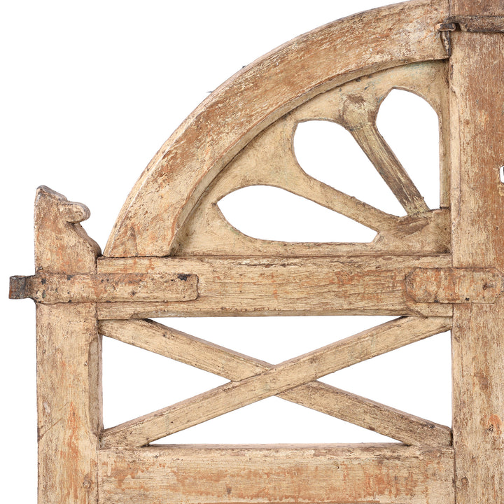 Detail From Antique Indian Painted Dog Gate | Indigo Antiques