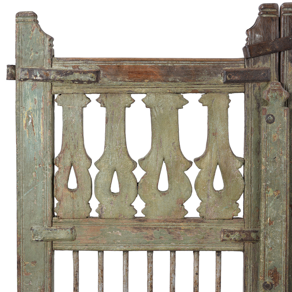 Corner Detail From Antique Indian Dog Gate