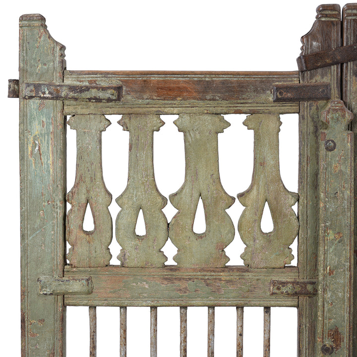 Corner Detail From Antique Indian Dog Gate
