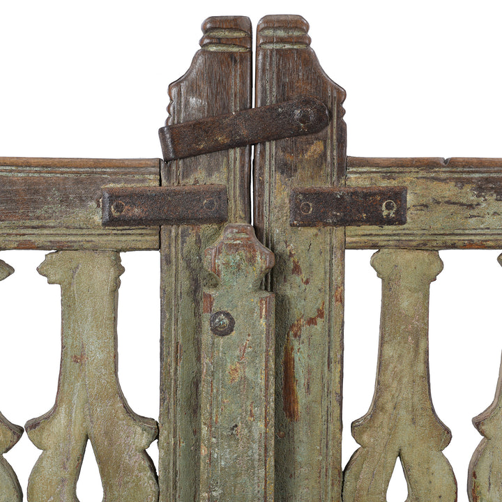 Lock Bar Detail From Antique Indian Dog Gate