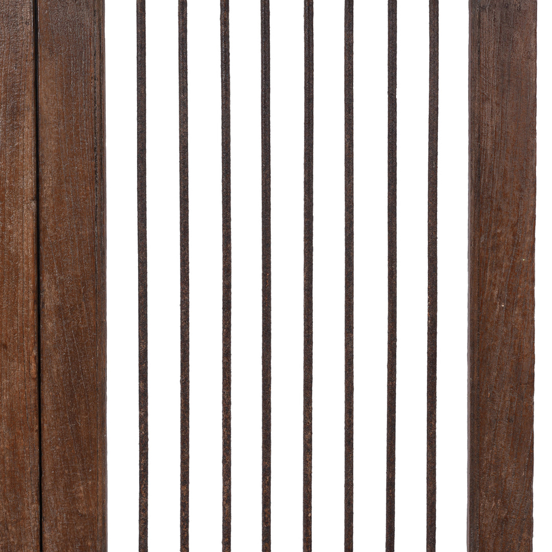 Bars Detail From Antique Indian Teak Dog Gate From | Indigo Antiques