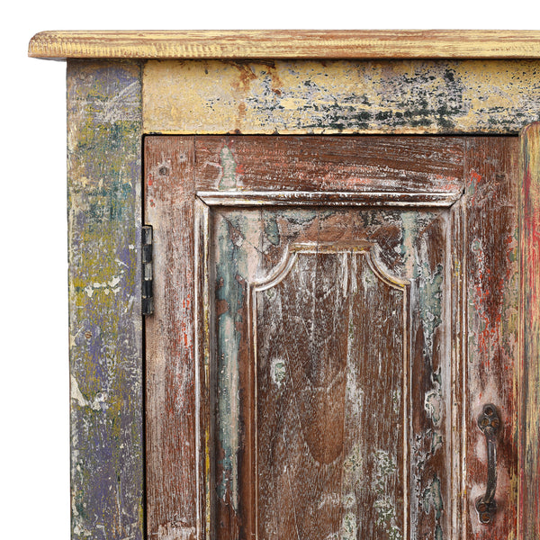 Reclaimed Teak Indian Sideboard With Painted Finish
