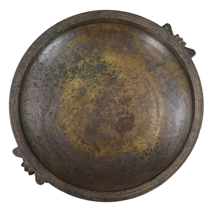 Bronze Urli Festival Cooking Vessel From South India - 19th Century - Top down