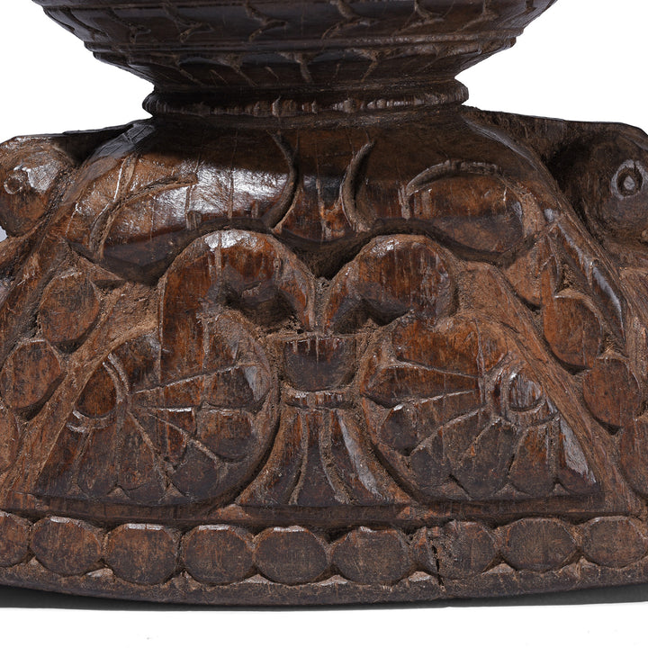 Carving Detail From Antique Indian Carved Seed Drill From Maharashtra | Indigo Antiques