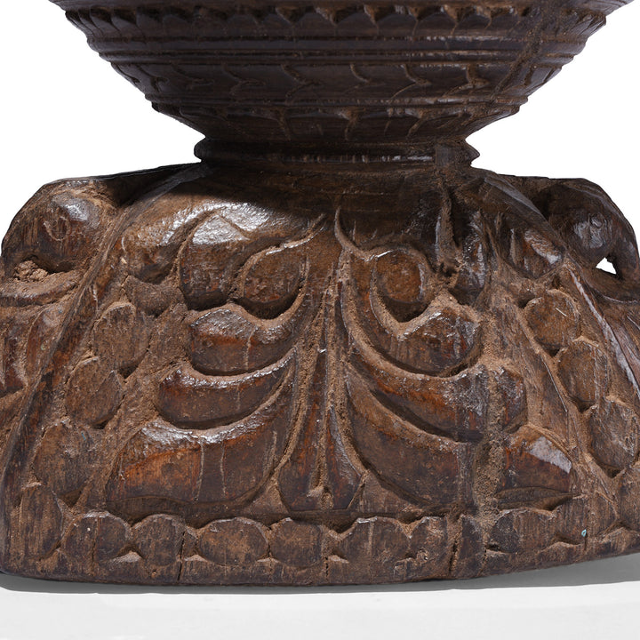 Carving Detail From Antique Indian Carved Seed Drill From Maharashtra | Indigo Antiques