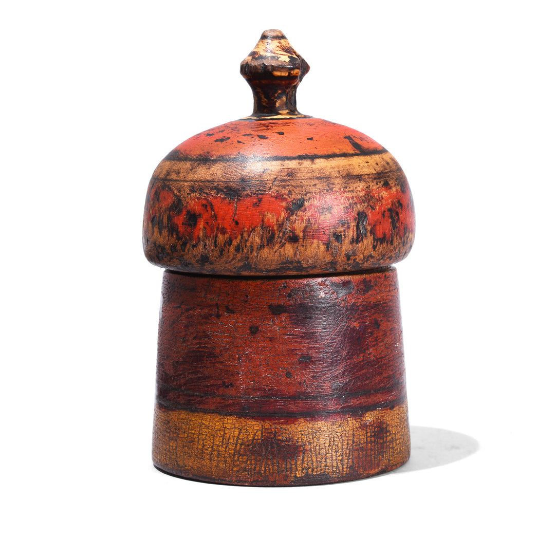 Lacquer Pot From Rajasthan - Ca 1920