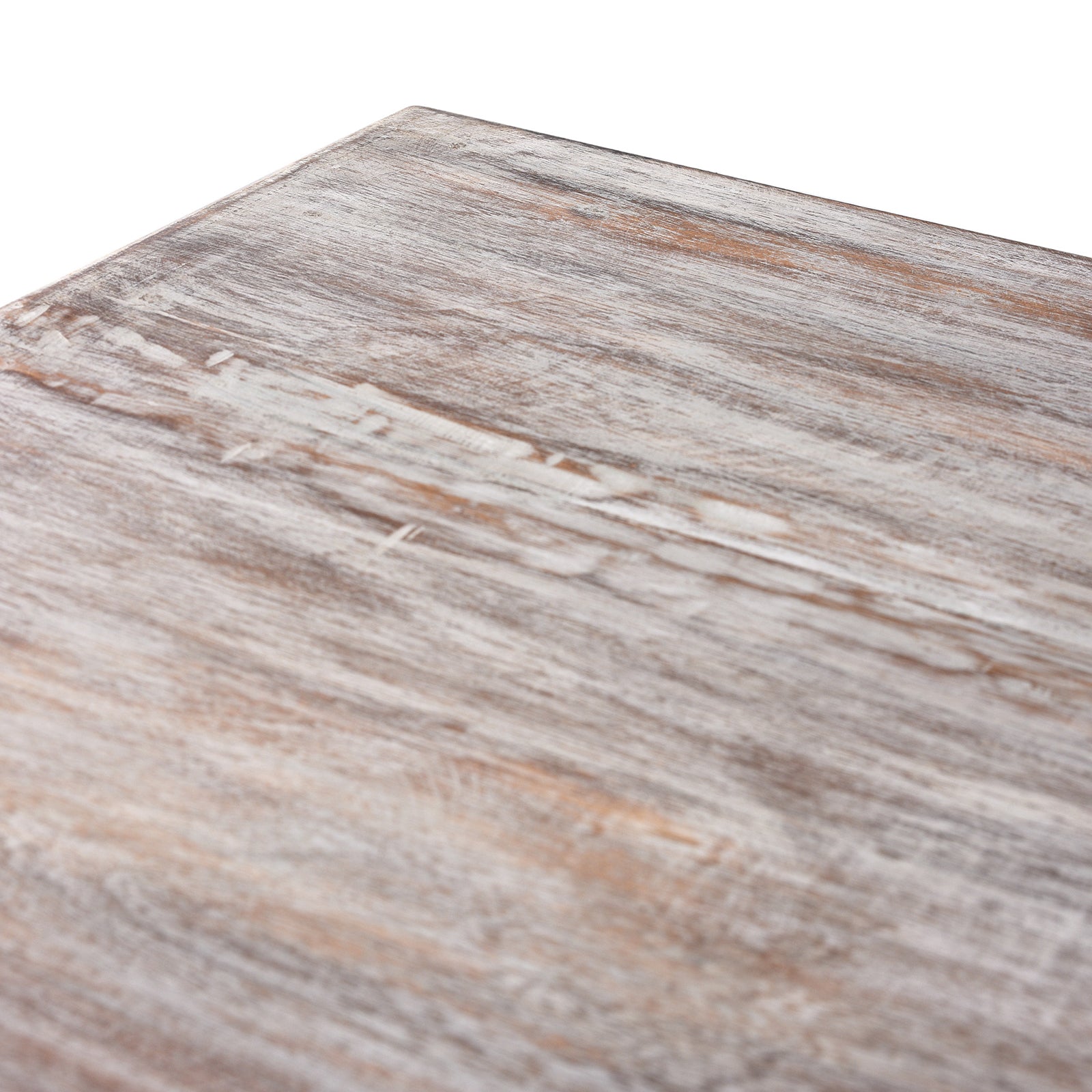 Detail From The Top Of Painted Indian Louvre Cabinet Made From Reclaimed Teak