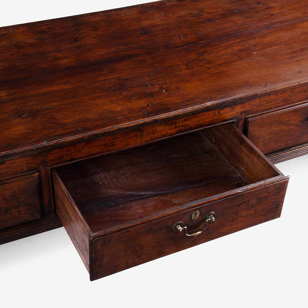 Drawer Interior Detail From Bohra Takhat From Gujarat With Turned Lacquered Legs And Three Drawers 19th Century