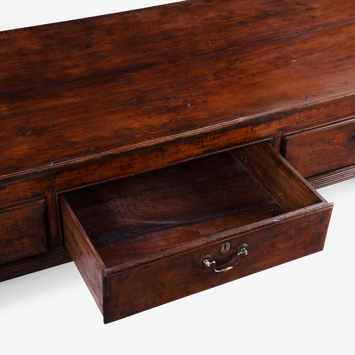 Drawer Interior Detail From Bohra Takhat From Gujarat With Turned Lacquered Legs And Three Drawers 19th Century