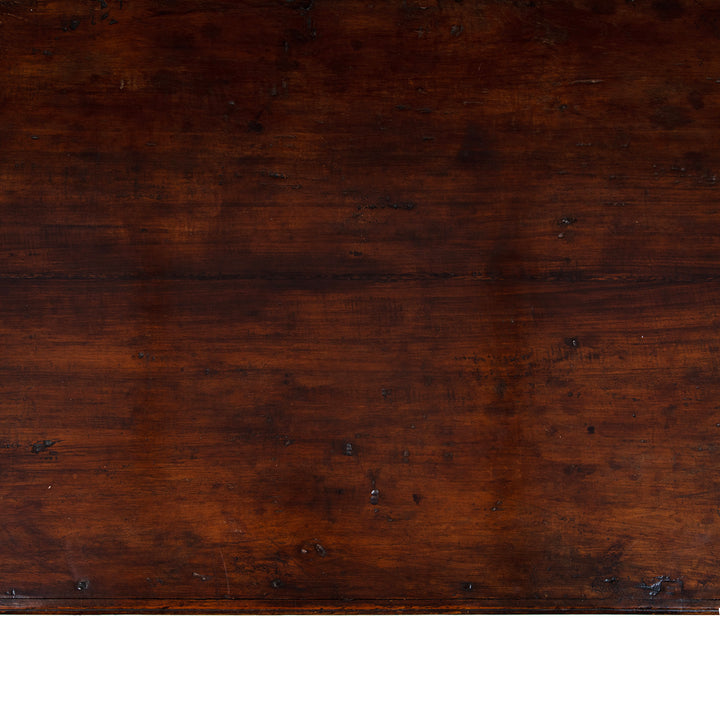 Surface Detail From Bohra Takhat From Gujarat With Turned Lacquered Legs And Three Drawers 19th Century