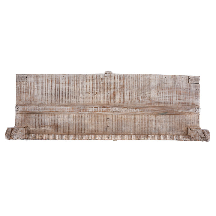 Top Down View Of Teak Rubari "Damchiya" Dowry Chest From Kutch | Indigo Antiques