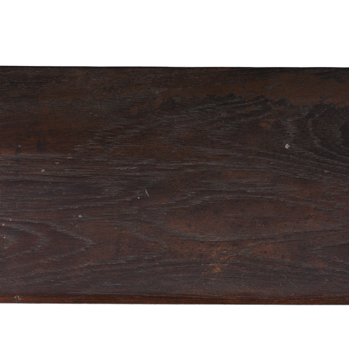 Detail From Vintage Indian Teak School Bench | Indigo Antiques