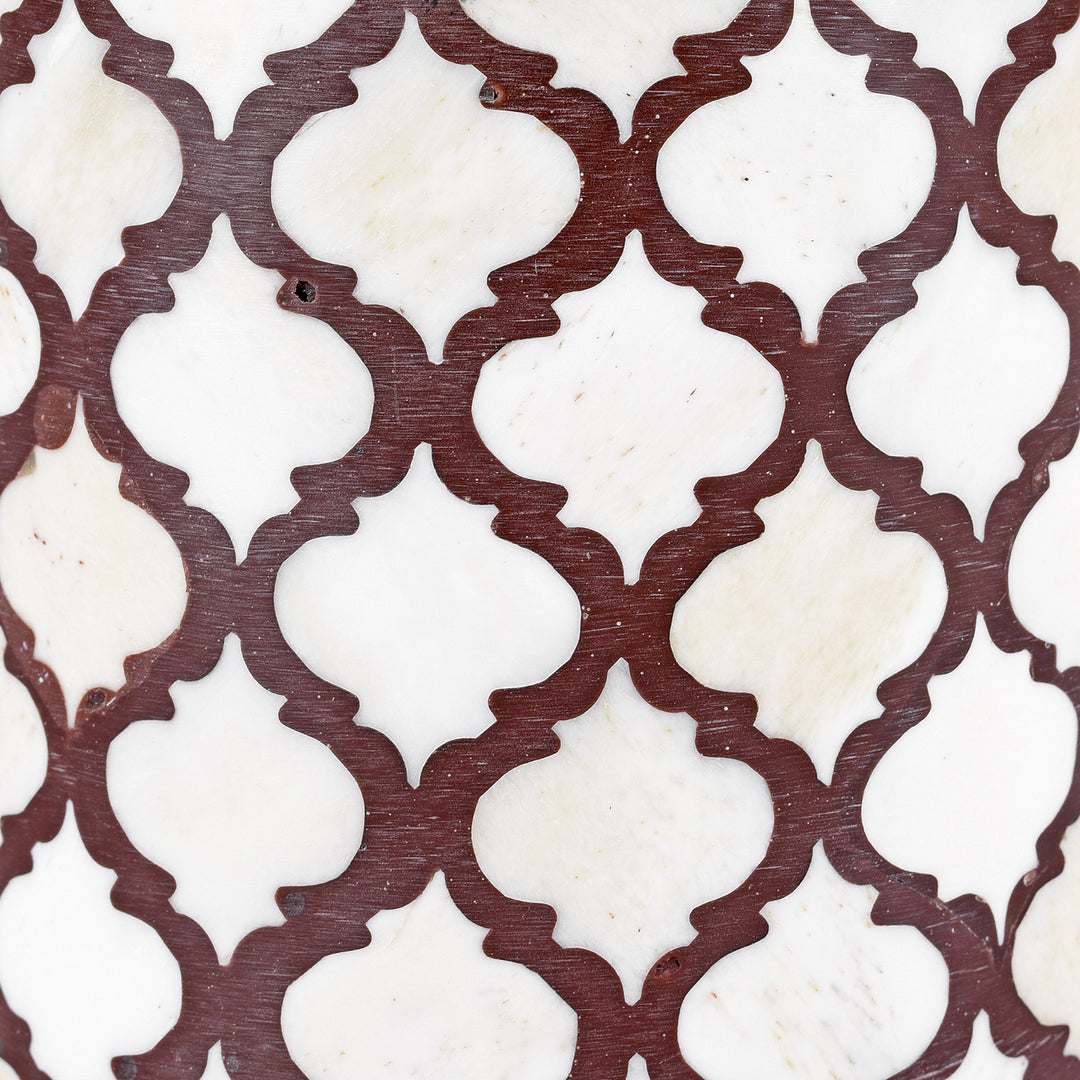 Design Detail From Bone Inlay Mughal Style Box | Indigo Antiques