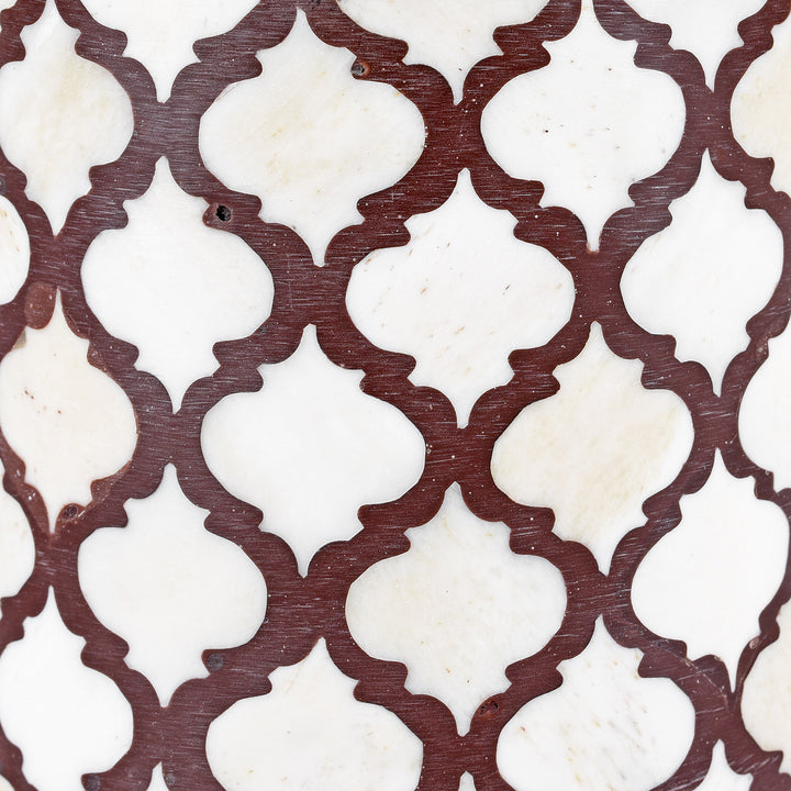 Design Detail From Bone Inlay Mughal Style Box | Indigo Antiques