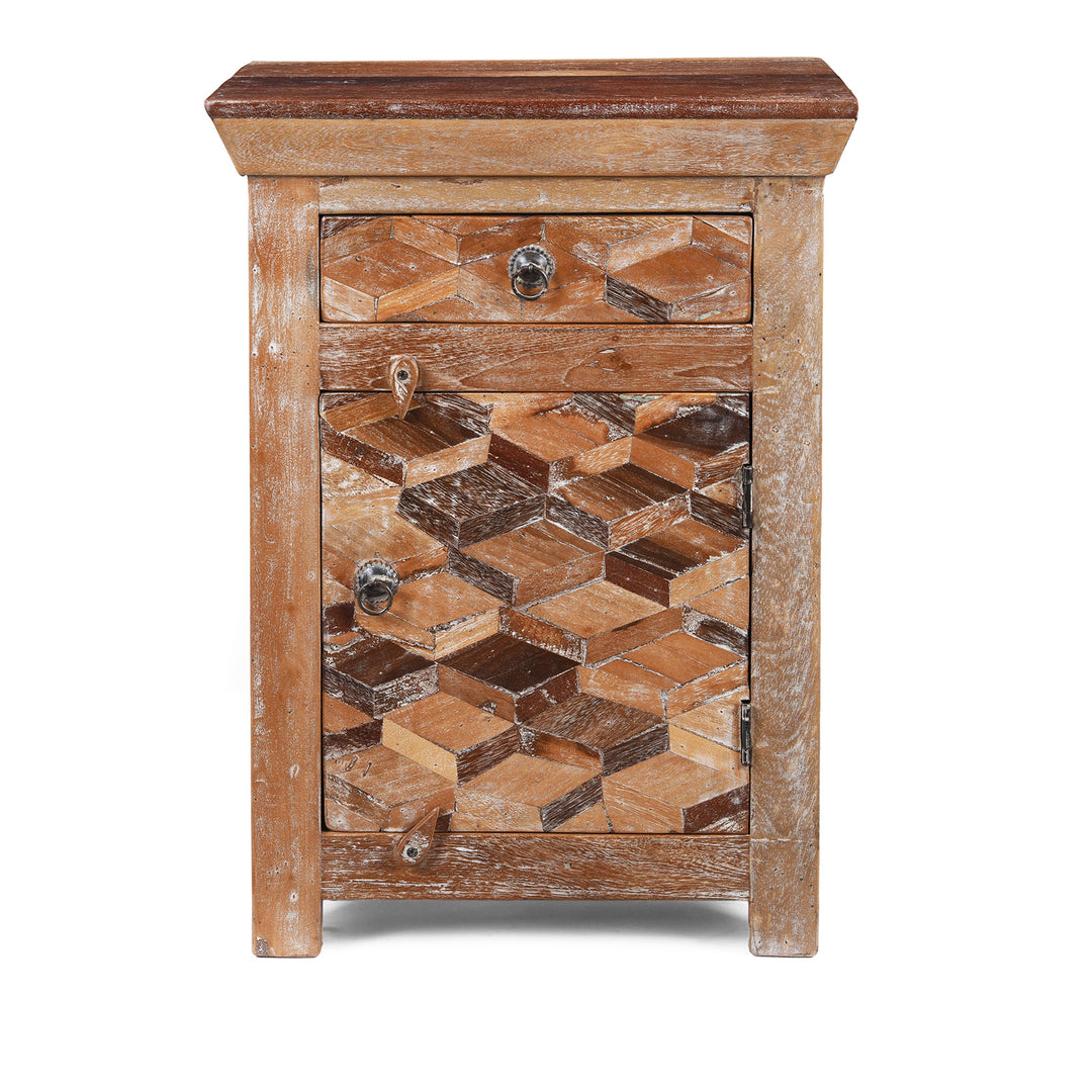 Option 1 Bedside Cabinets Made From Reclaimed Teak | Indigo Antiques