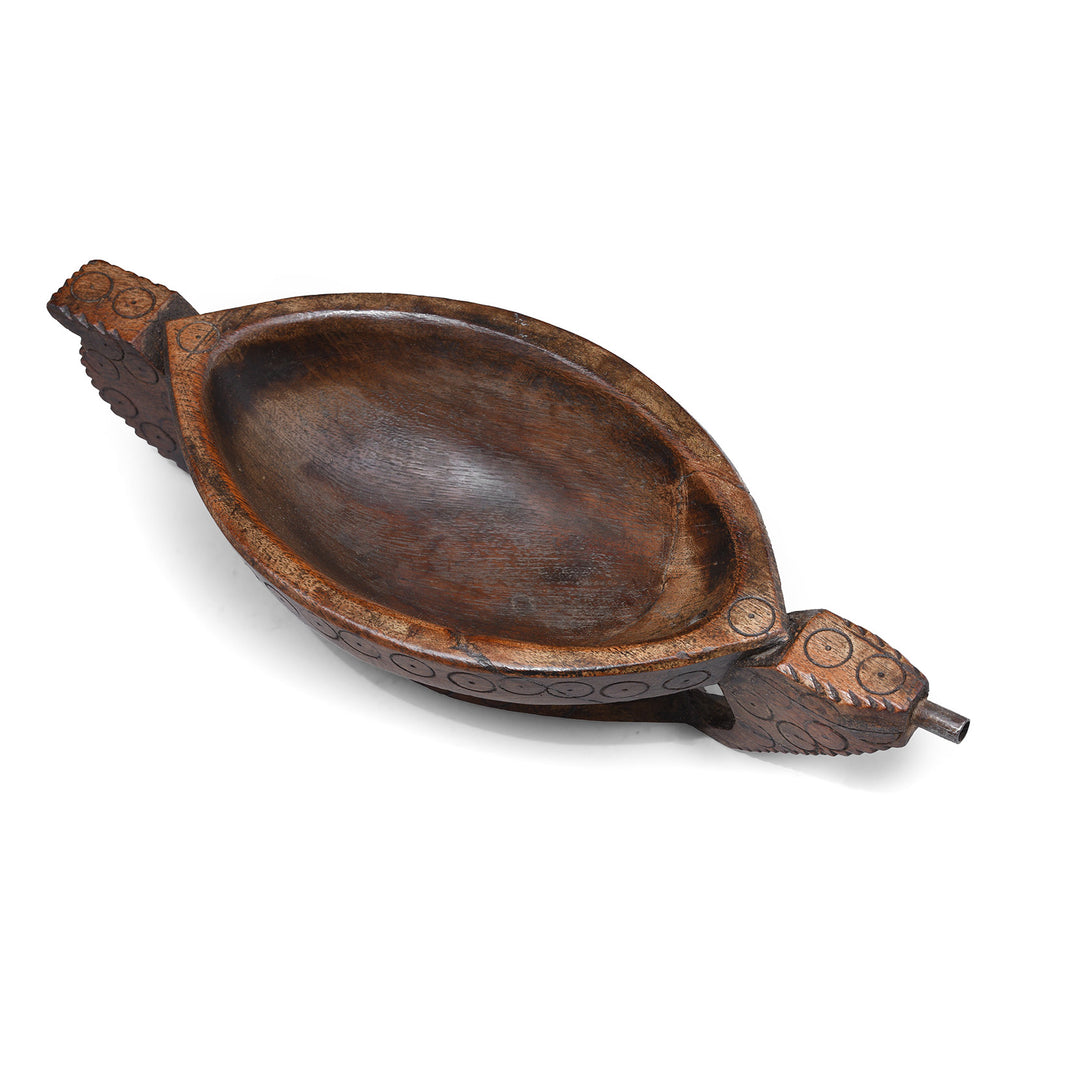 Top Down View Of Option 2 Antique Indian Opium Grinder (Kharal) From Rajasthan | INDIGO ANTIQUES