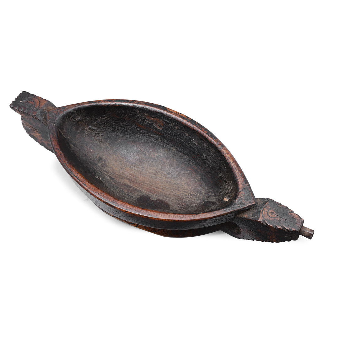 Interior Of Option 3 Antique Indian Opium Grinder (Kharal) From Rajasthan | INDIGO ANTIQUES