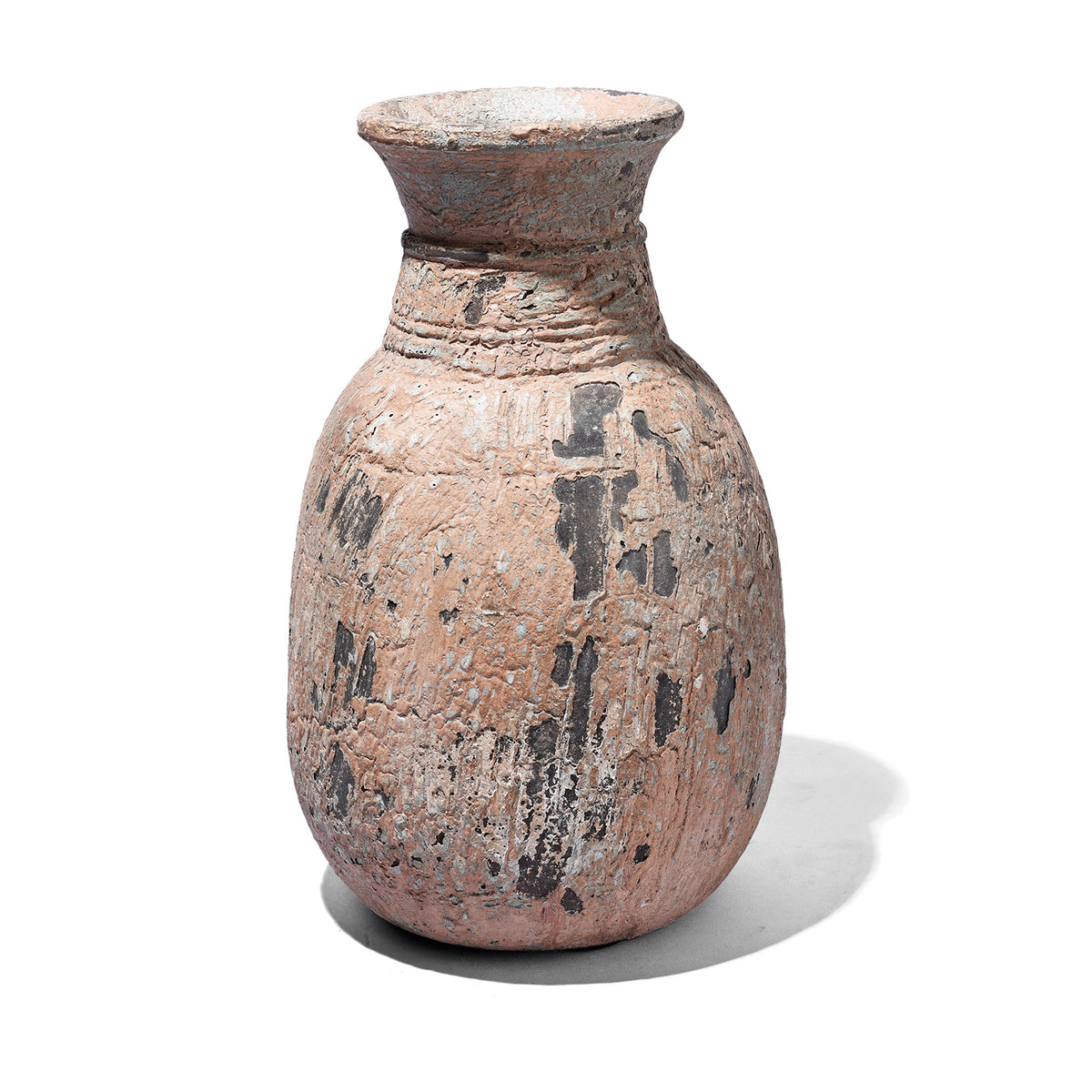 Vintage Indian Neem Wood Pot From Kullu | Indigo Antiques