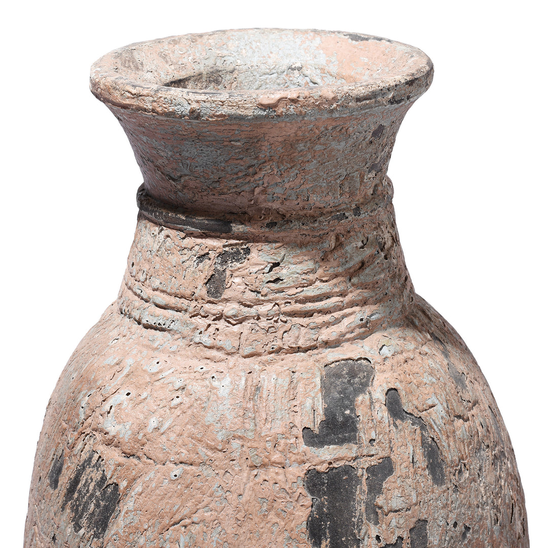 Vintage Indian Neem Wood Pot From Kullu | Indigo Antiques