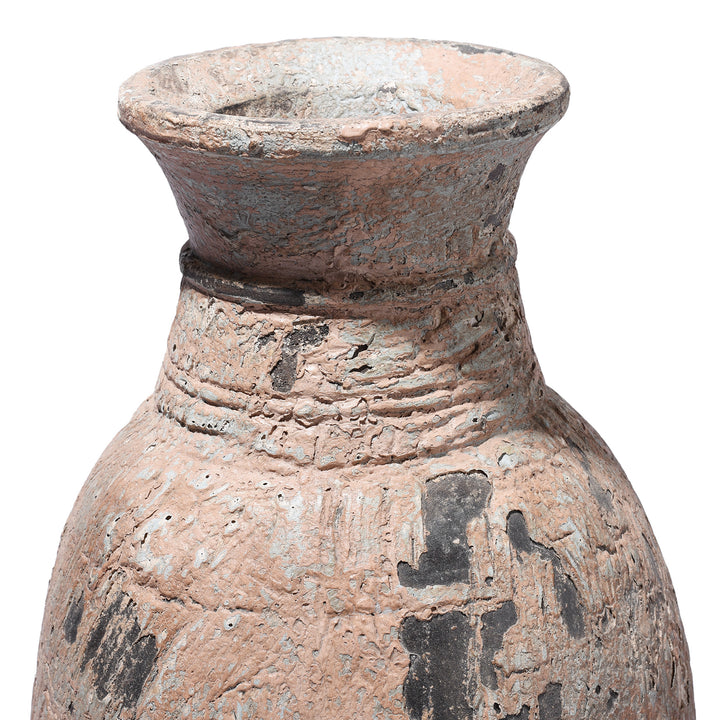 Vintage Indian Neem Wood Pot From Kullu | Indigo Antiques