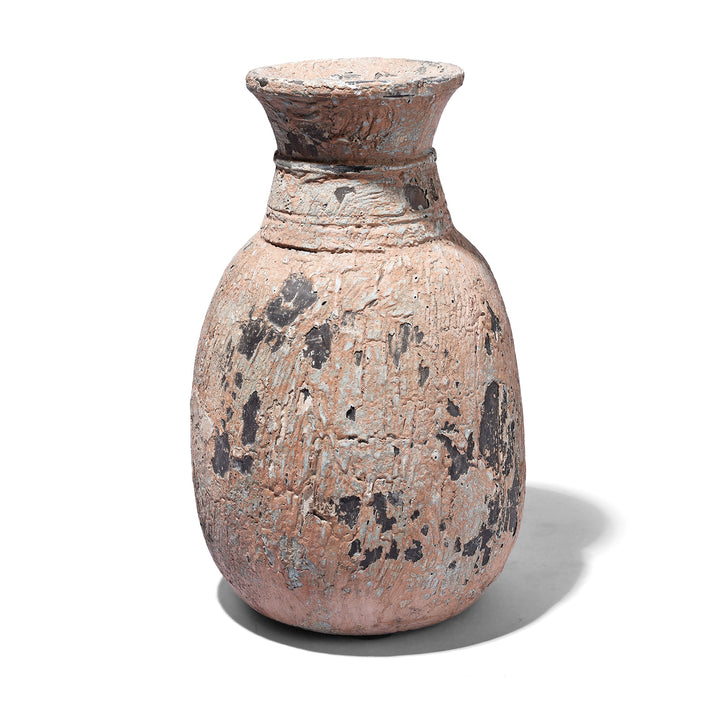 Vintage Indian Neem Wood Pot From Kullu | Indigo Antiques