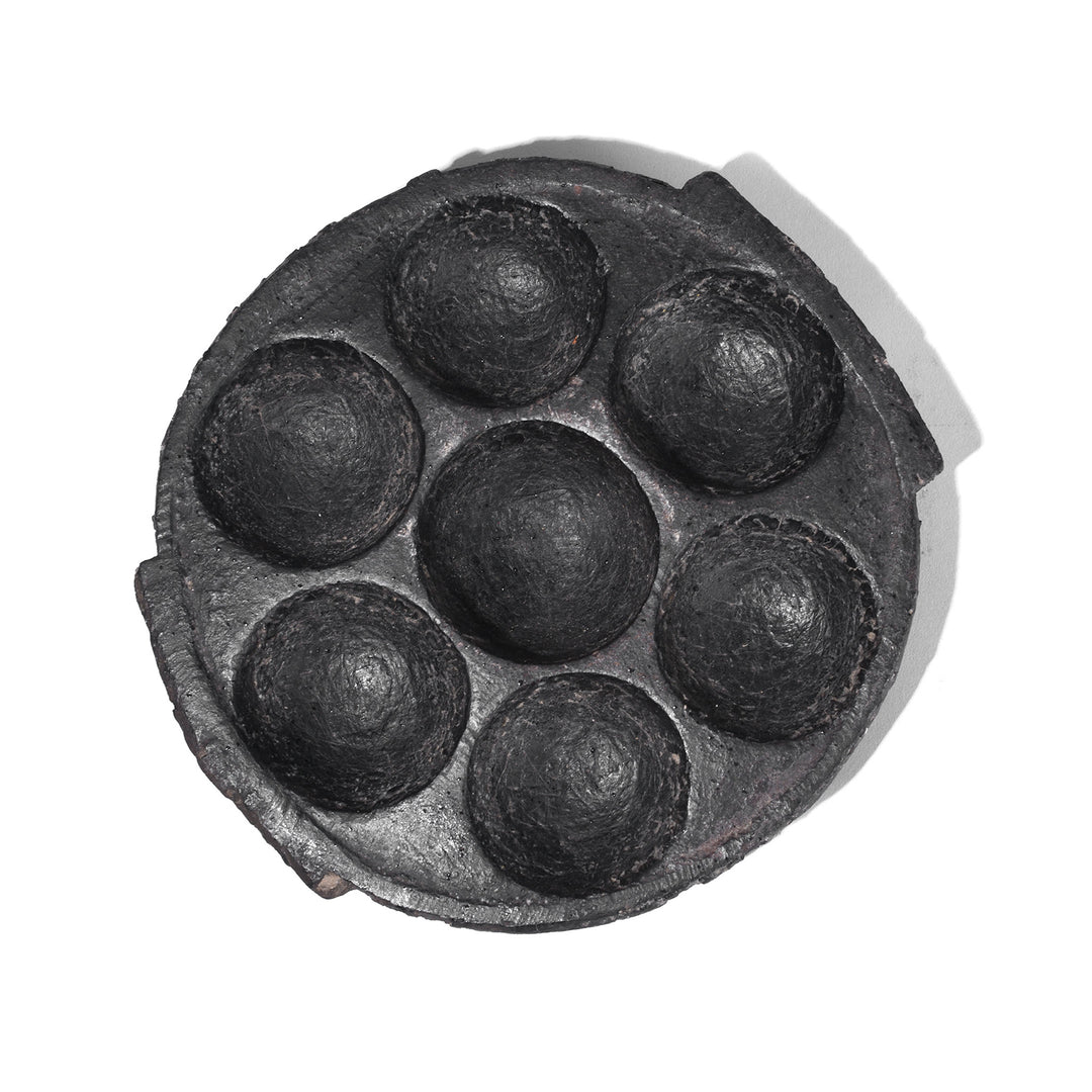 Top Down VIew Of Antique Indian Stone Idli Maker | Indigo Antiques
