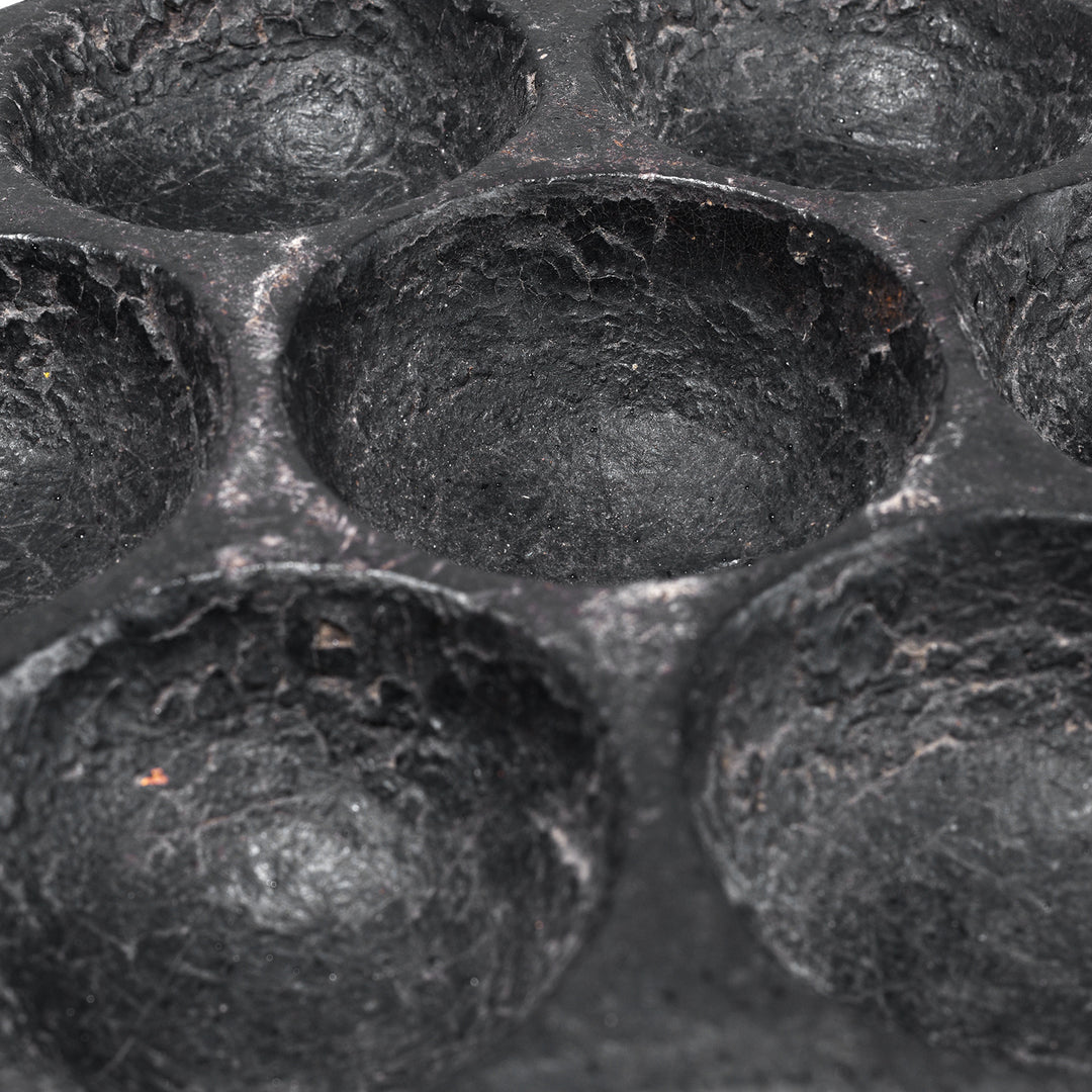 Close Up Detail From Antique Indian Stone Idli Maker | Indigo Antiques