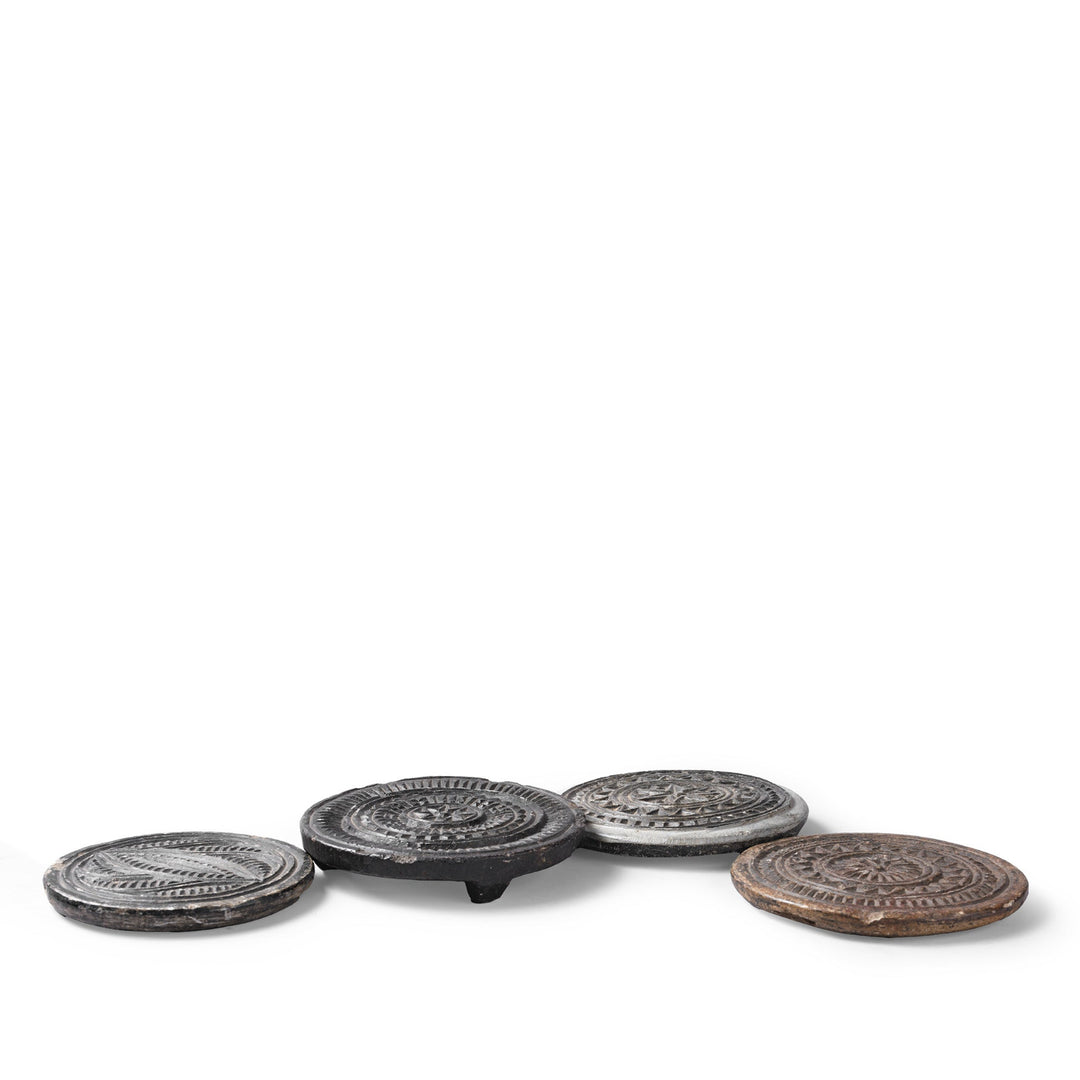 Large - Stone Chapati Seal From Rajasthan | Indigo Antiques