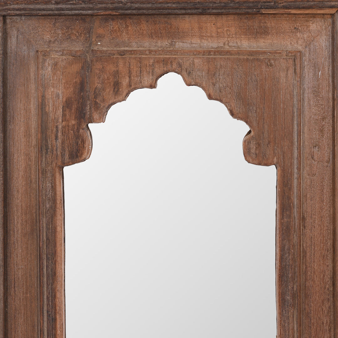 Detail From Mihrab Mirror Made From Old Teak Panel | Indigo Antiques