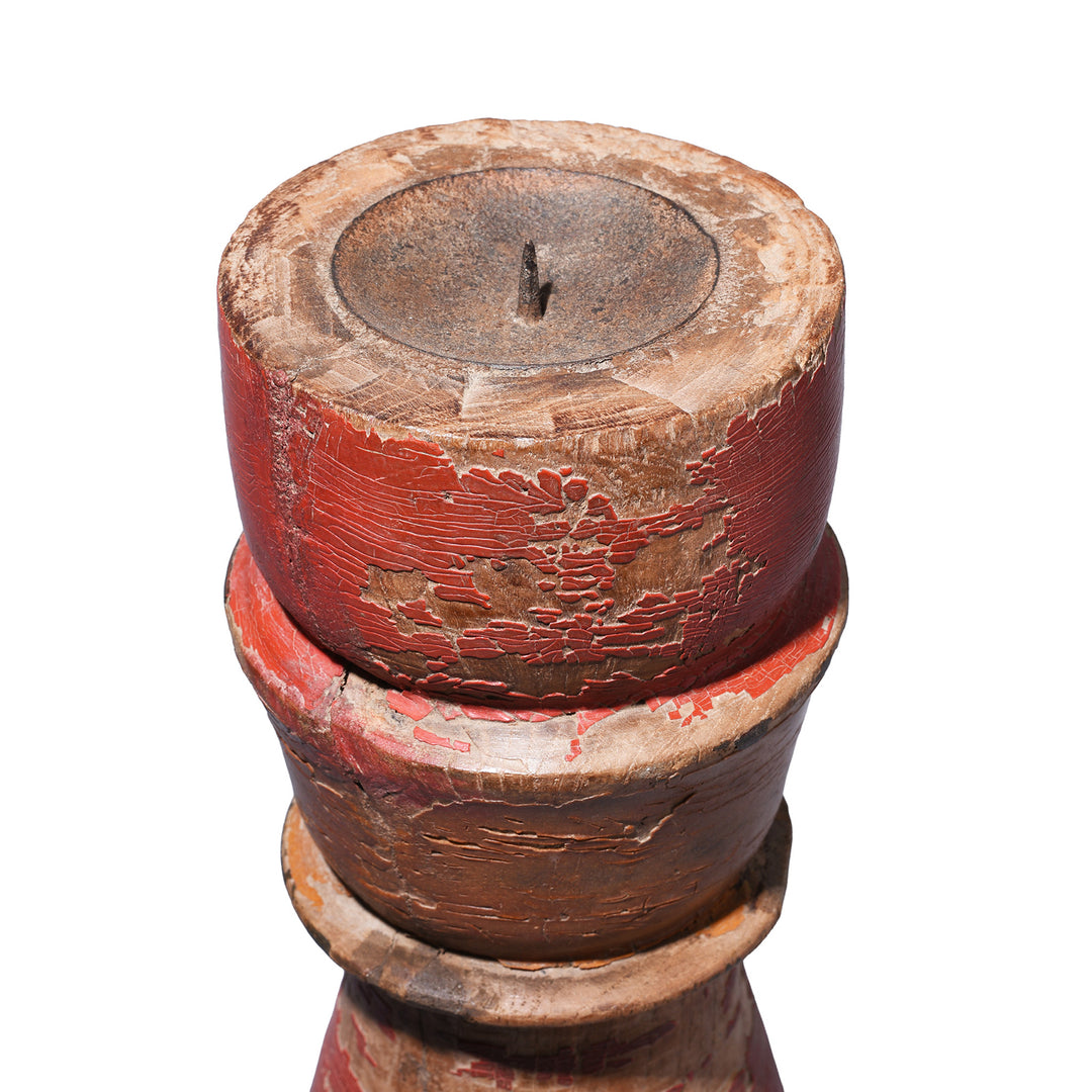 Detail From Antique Indian Candlestick Made From An Old Takhat Leg | Indigo Antiques