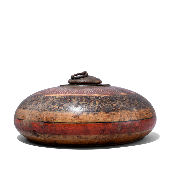 Antique Lacquered Tobacco Box From Rajasthan | Indigo Antiques