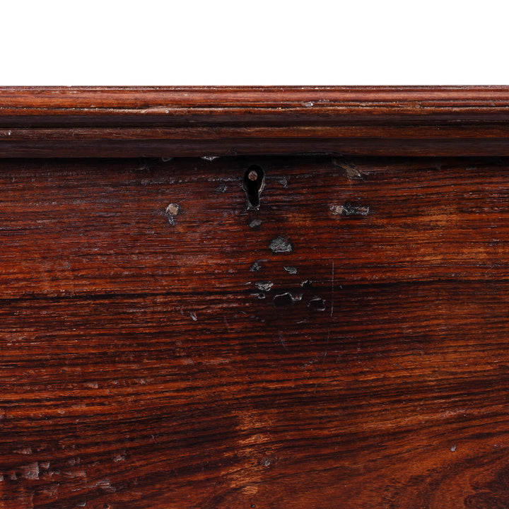 Lock Detail From Brass Bound Rosewood Box From Kutch