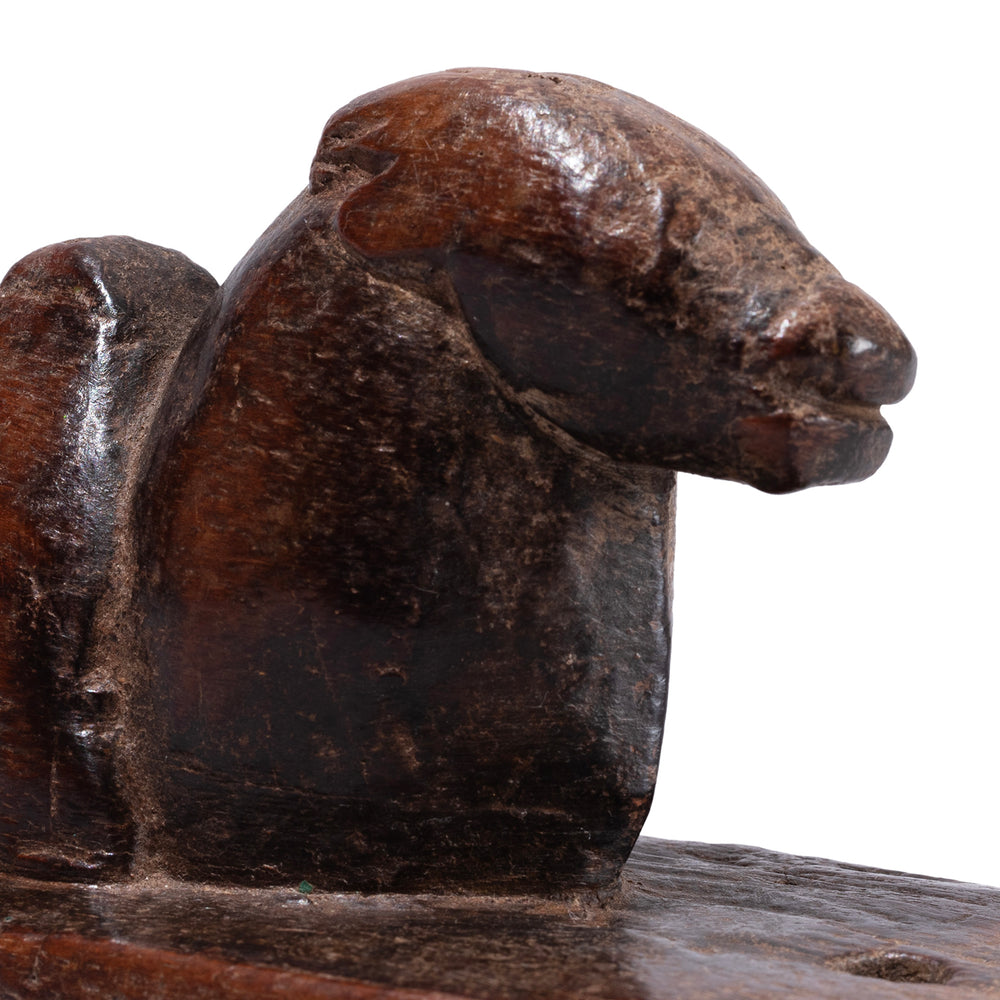 Face Detail From Antique Indian Nandi Bull