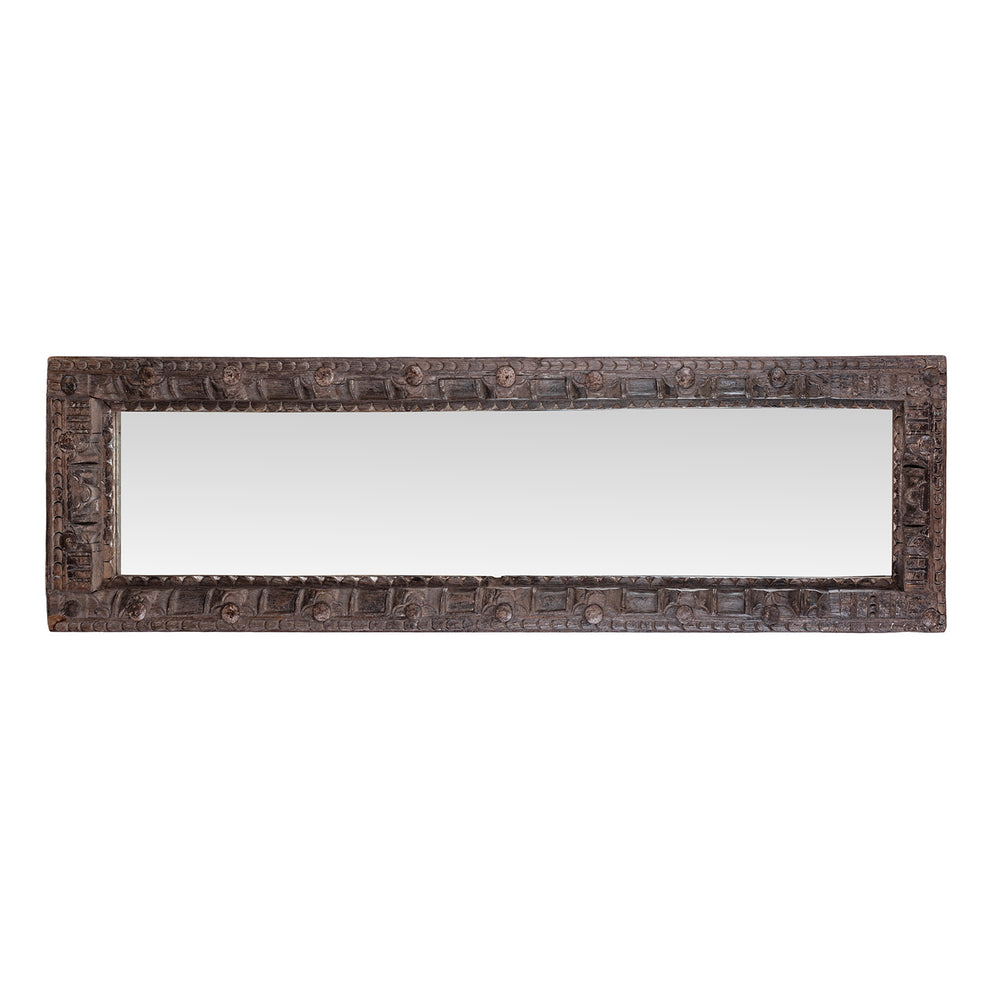 Landscape View Of Indian Mirror Made from Reclaimed Teak | Indigo Antiques