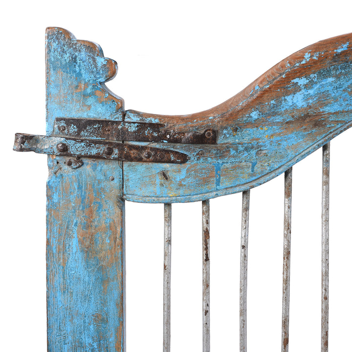 Corner Detail From Antique Indian Dog Gate From Gujarat  | Indigo Antiques