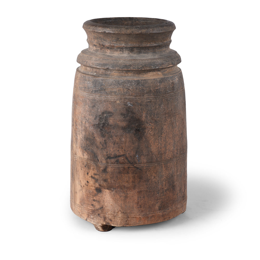 Option 2 Old Wooden Milk Pots From Himachal Pradesh | Indigo Antiques