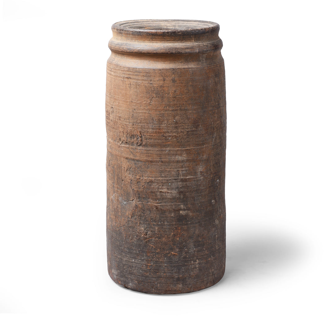 Old Wooden Milk Pot From Himachal Pradesh | Indigo Antiques