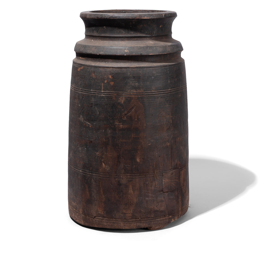 Old Wooden Milk Pots From Himachal Pradesh