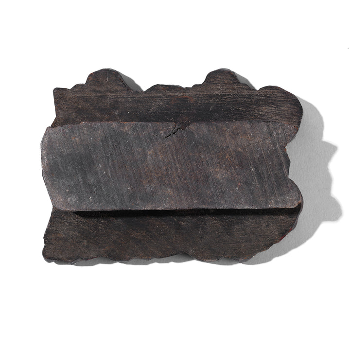 Underside Of Old Indian Paisley Wooden Textile Printing Block From Jaipur