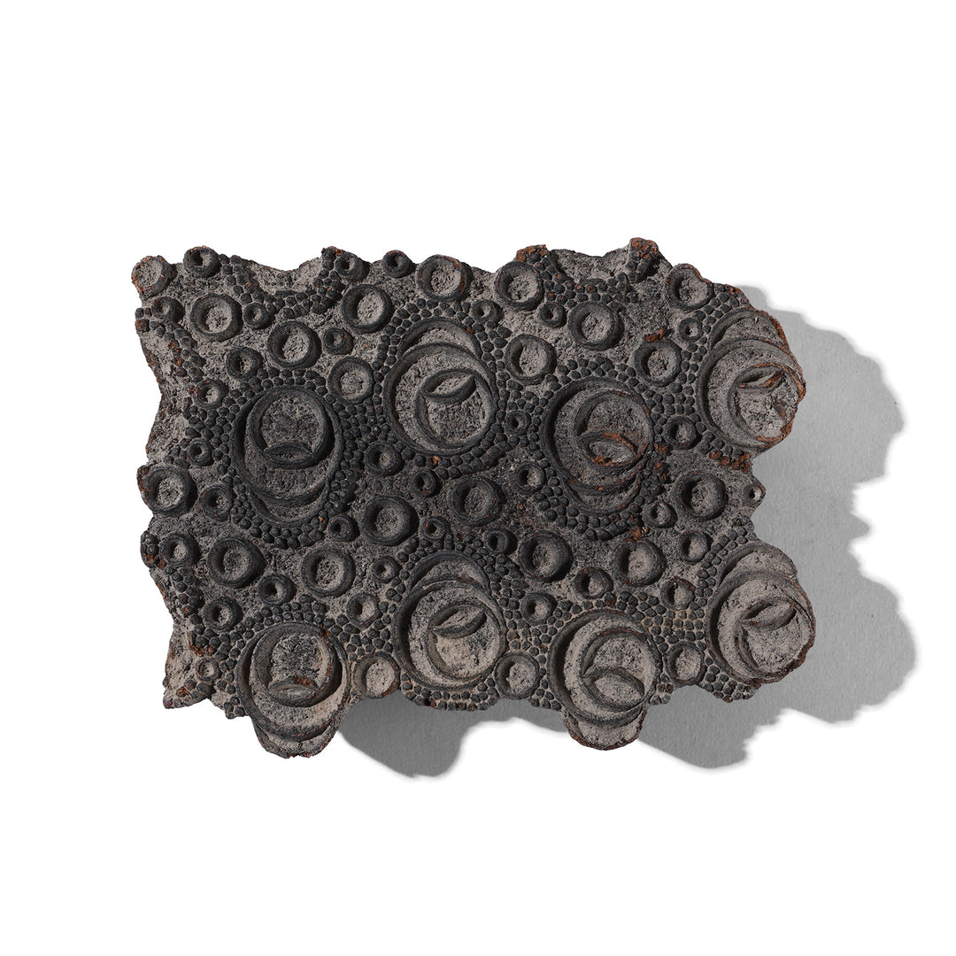 Old Indian Paisley Wooden Textile Printing Block From Jaipur