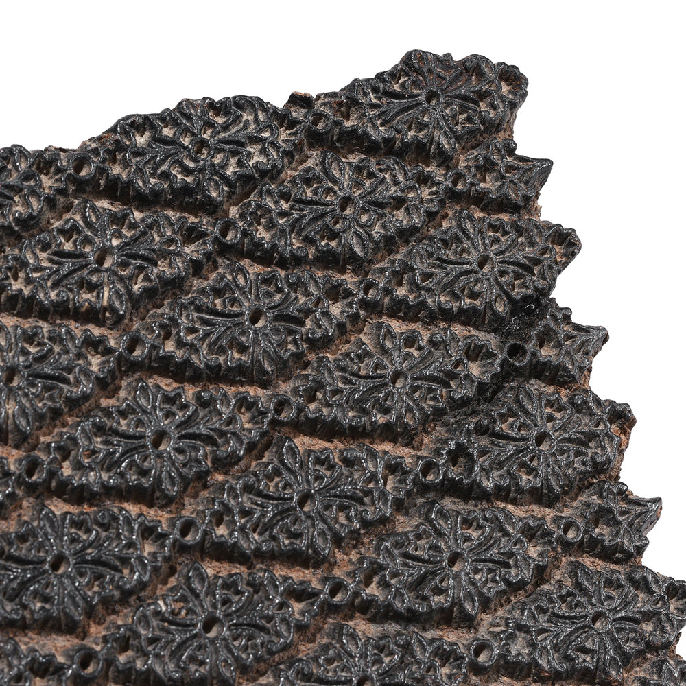Detail From Old Floral Textile Printing Block