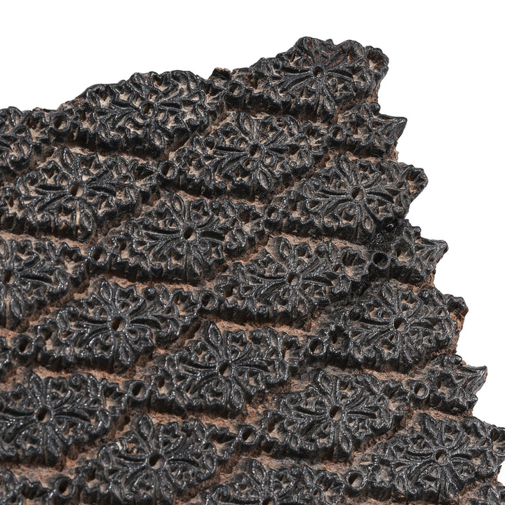 Detail From Old Floral Textile Printing Block