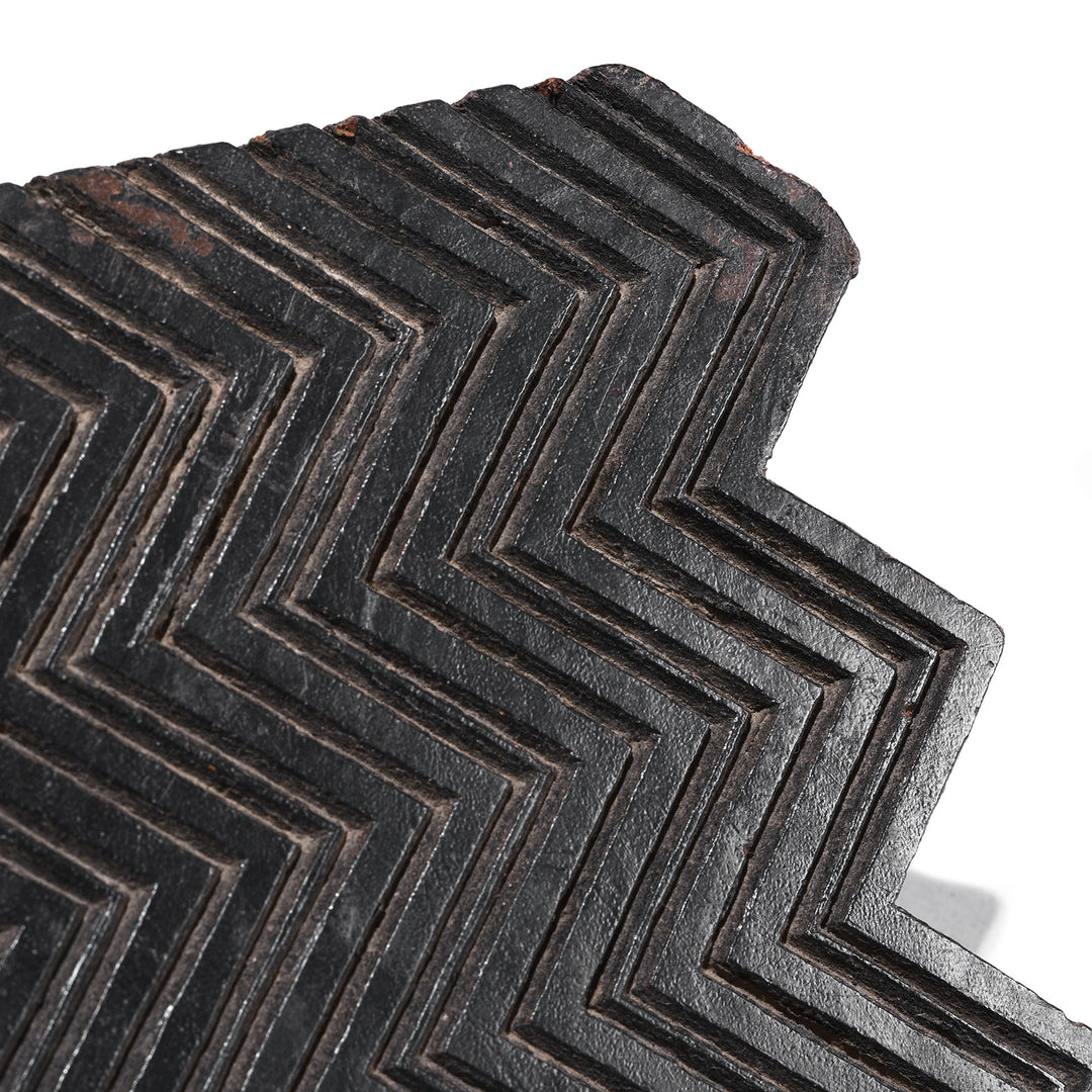 Detail From Old Patterned Textile Printing Block From Jaipur