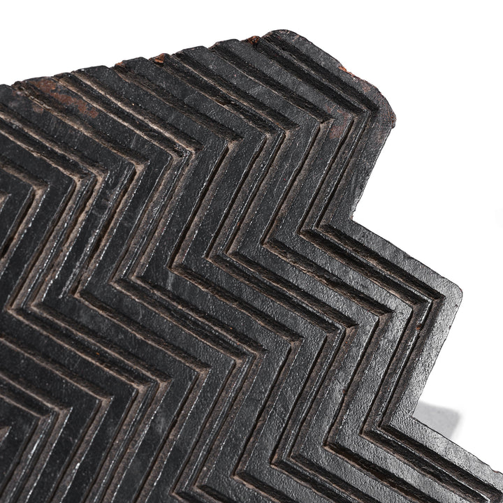 Detail From Old Patterned Textile Printing Block From Jaipur