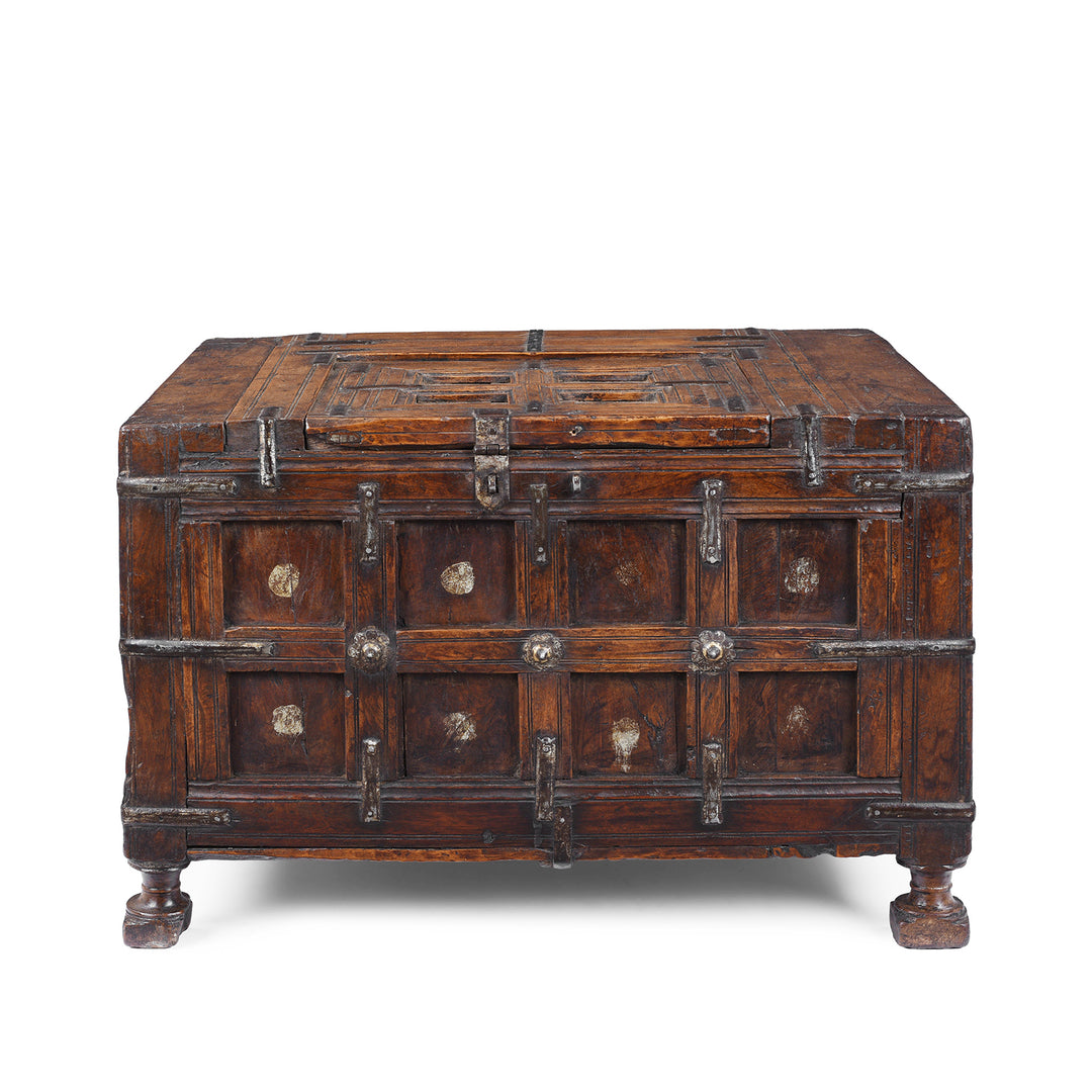 Antique Indian Stick Box Storage Chest | Indigo Antiques