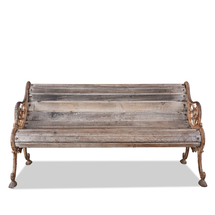 Antique Indian Cast Iron Garden Bench | Indigo Antiques