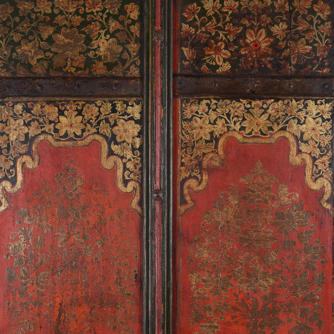 Artwork From Exceptional Indian Double Sided Painted Doors | Indigo Antiques