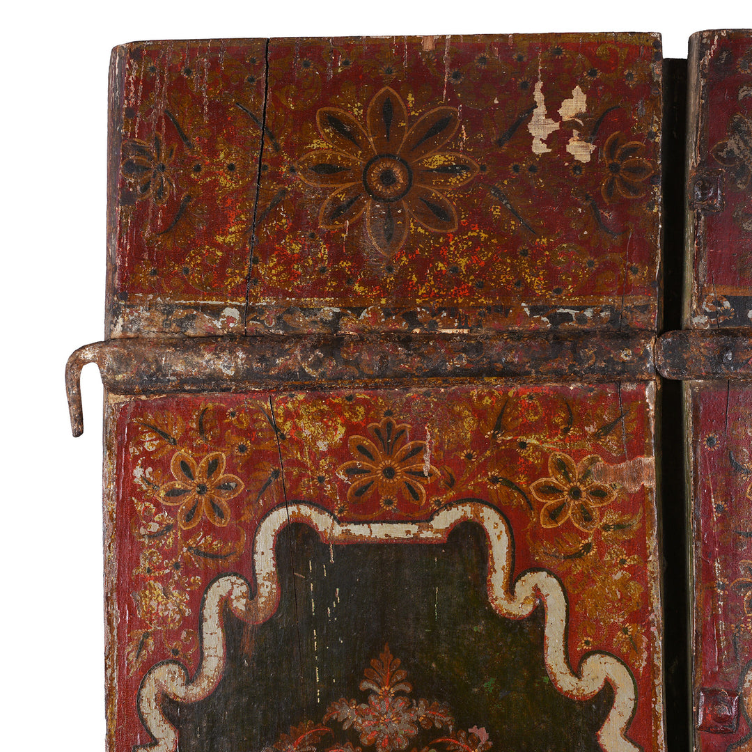 Artwork From Exceptional Indian Double Sided Painted Doors | Indigo Antiques